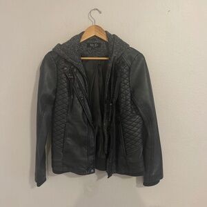 Faux leather jacket